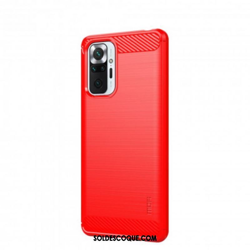 Coque Xiaomi Redmi Note 10 Pro Fibre Carbone Brossée Mofi