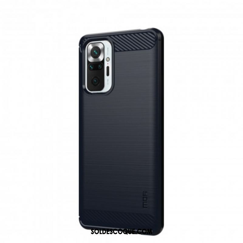 Coque Xiaomi Redmi Note 10 Pro Fibre Carbone Brossée Mofi