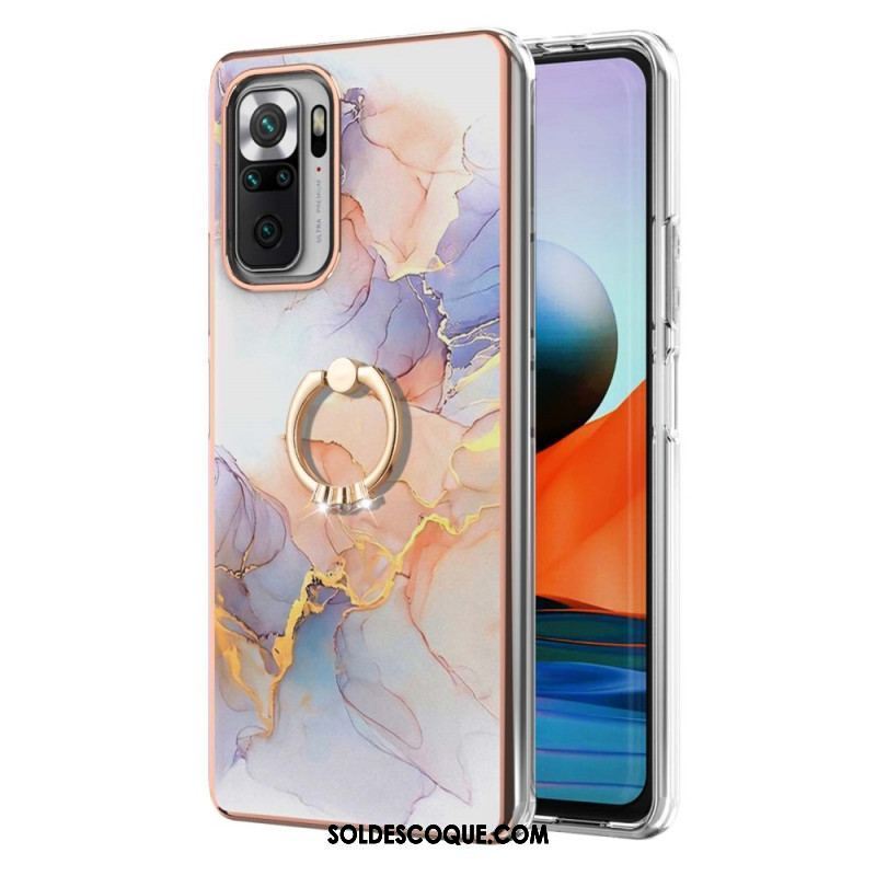 Coque Xiaomi Redmi Note 10 Pro Marbre avec Anneau-Support