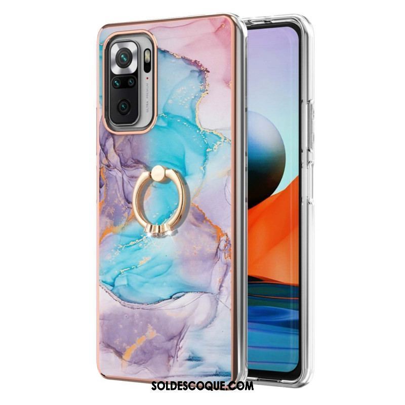 Coque Xiaomi Redmi Note 10 Pro Marbre avec Anneau-Support