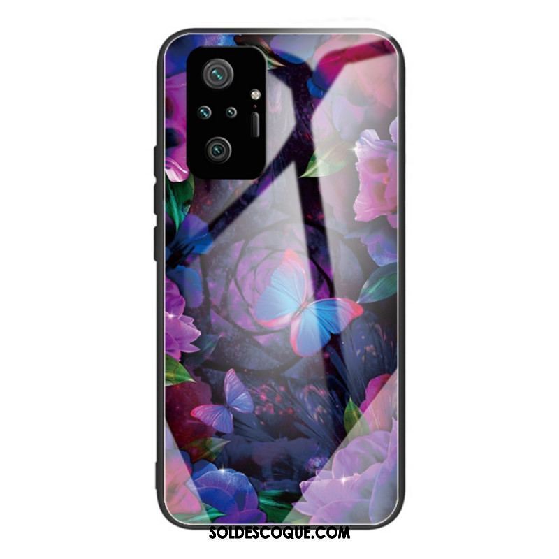 Coque Xiaomi Redmi Note 10 Pro Verre Trempé Variation Papillons