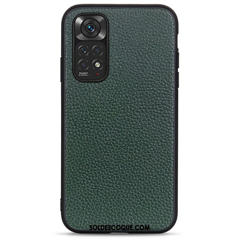 Coque Xiaomi Redmi Note 11 / 11s Cuir Litchi Véritable