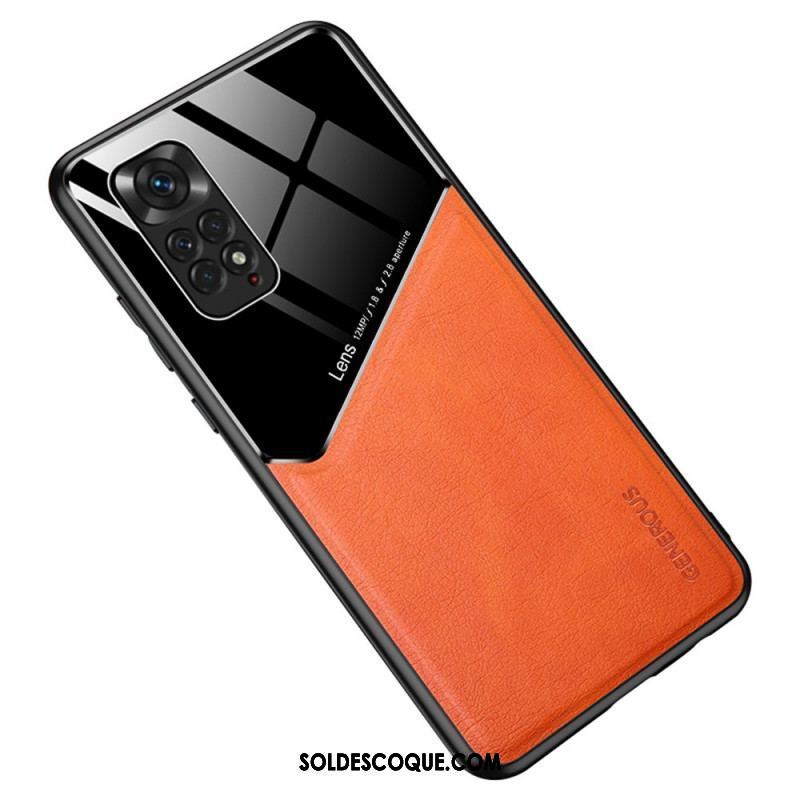 Coque Xiaomi Redmi Note 11 / 11s Effet Cuir Magnétique