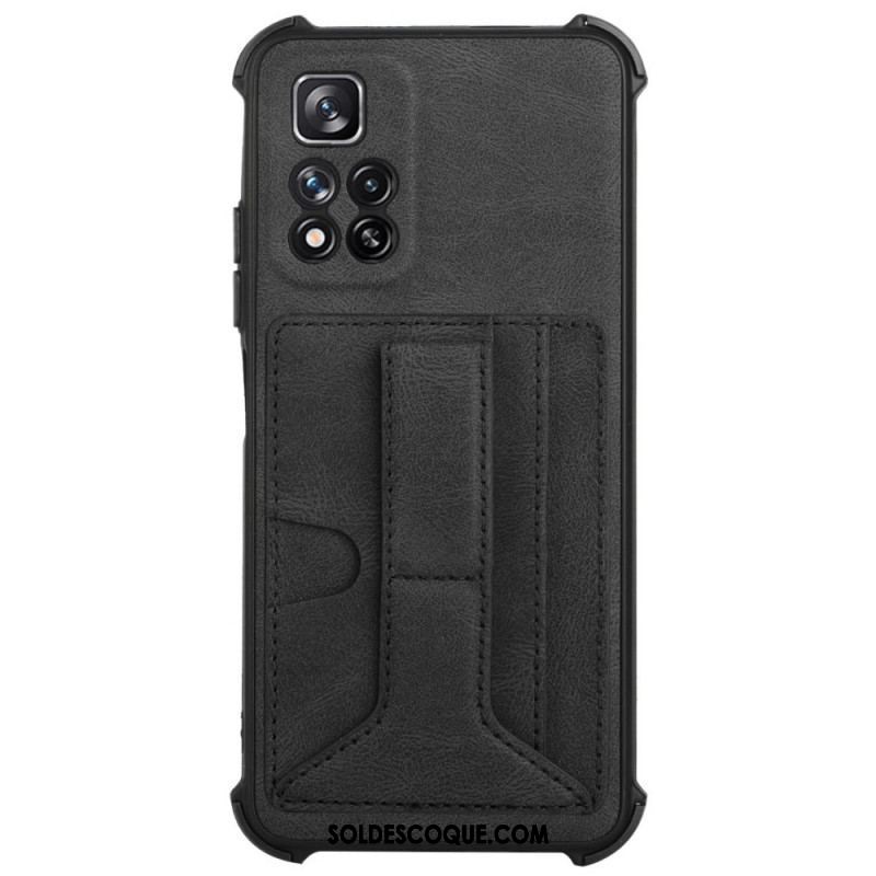 Coque Xiaomi Redmi Note 11 Pro Plus 5G Cuir Support et Porte-Cartes