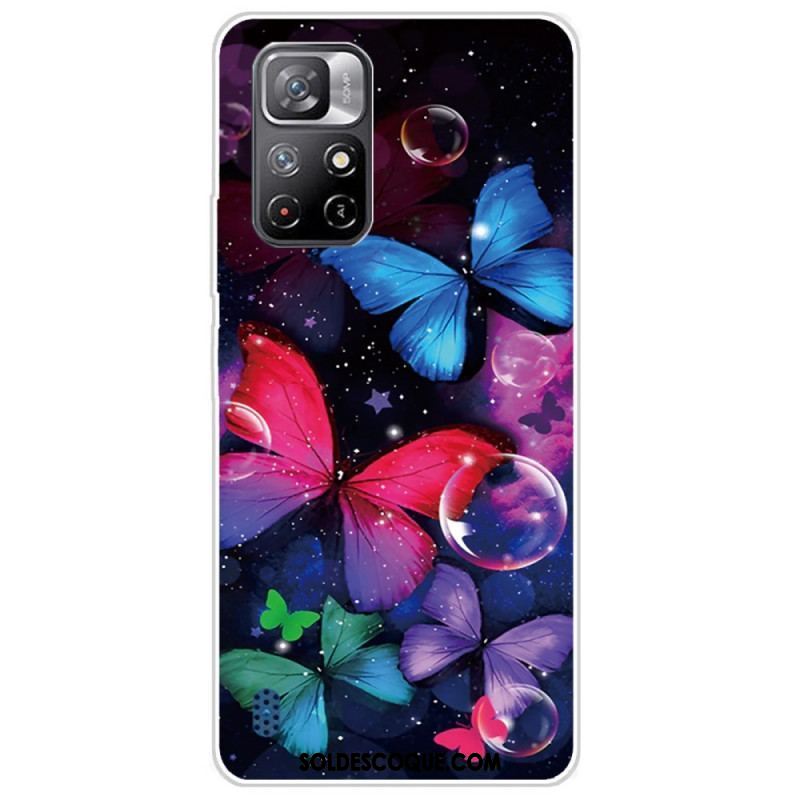 Coque Xiaomi Redmi Note 11 Pro Plus 5G Flexible Papillons