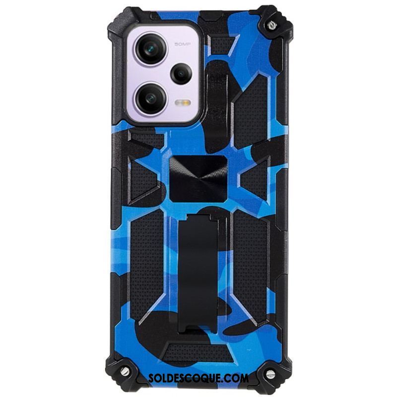 Coque Xiaomi Redmi Note 12/Poco X5 5G Camouflage Support Amovible