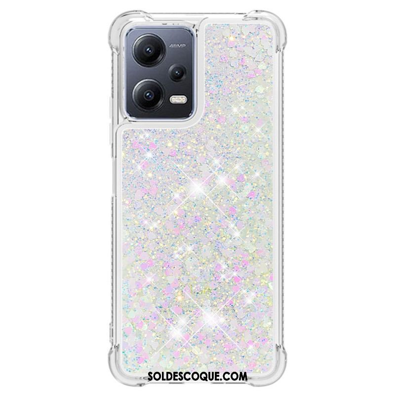 Coque Xiaomi Redmi Note 12/Poco X5 5G Paillettes Colorées