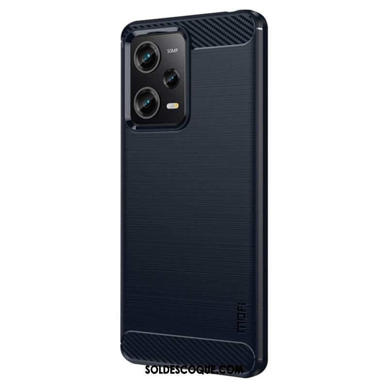 Coque Xiaomi Redmi Note 12 Pro/Poco X5 Pro 5G Fibre Carbone Brossée MOFI