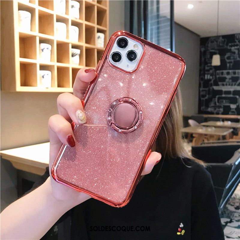 Coque iPhone 11 Pro Max Incassable Luxe Noir Rose Tout Compris Pas Cher