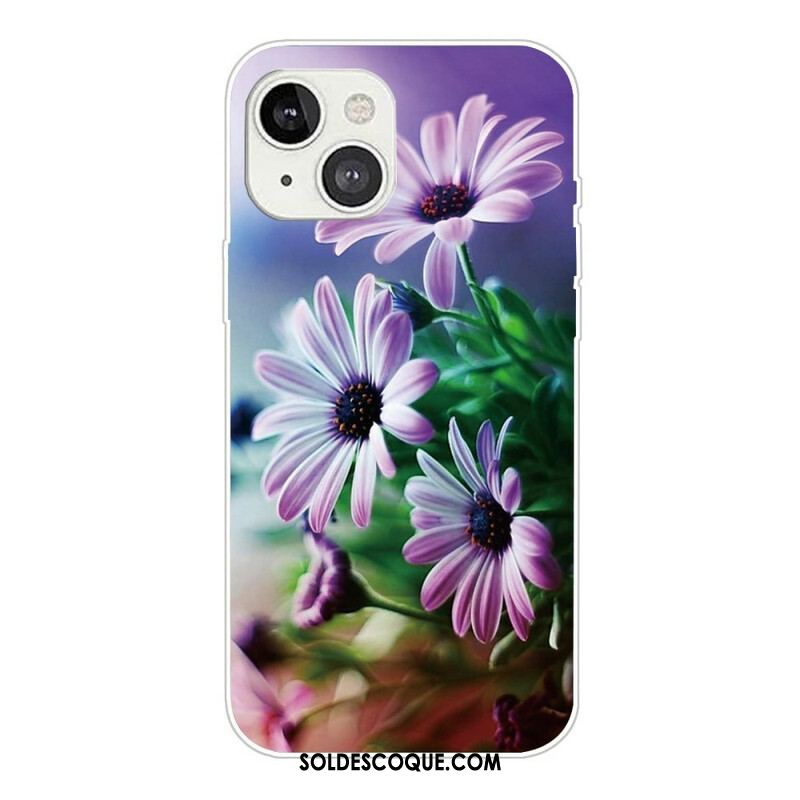 Coque iPhone 13 Mini Fleurs Réalistes