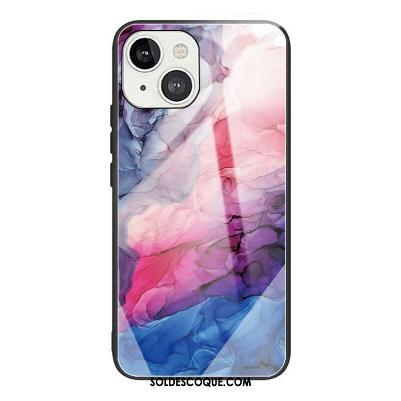 Coque iPhone 13 Mini Verre Trempé Marble