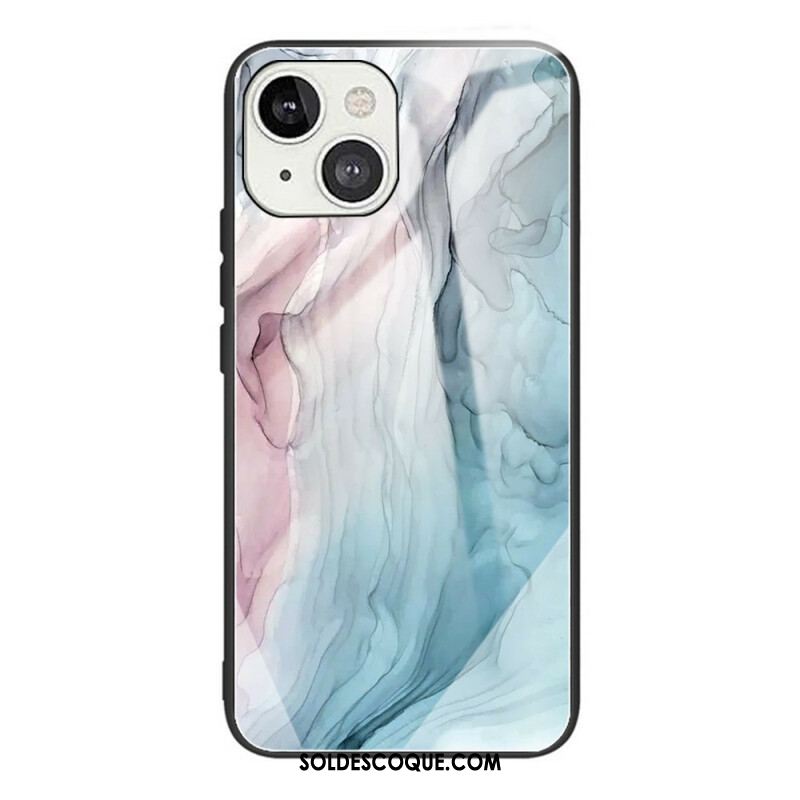 Coque iPhone 13 Mini Verre Trempé Marble