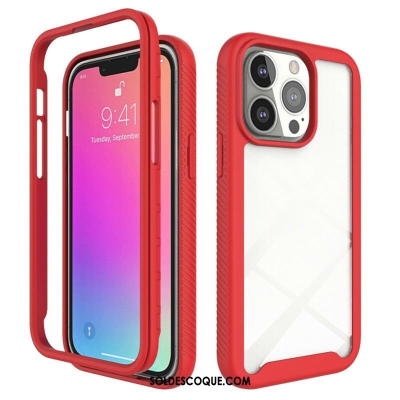 Coque iPhone 13 Pro Conception Hybride Rebords Silicone