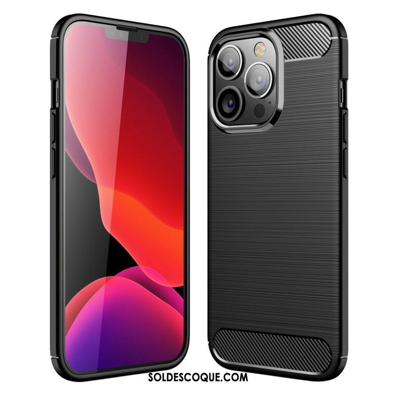 Coque iPhone 13 Pro Fibre Carbone Brossée