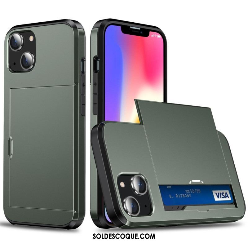 Coque iPhone 14 Deux Porte-Cartes à Glissière