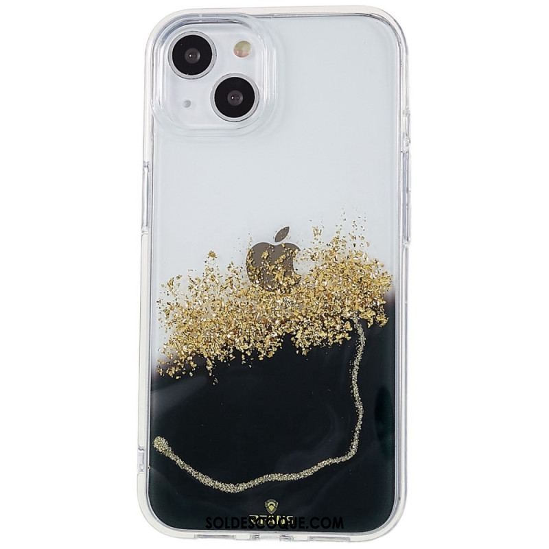 Coque iPhone 14 Paillettes Art