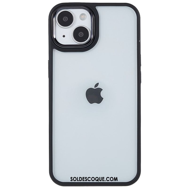 Coque iPhone 14 Plus Acrylique Rebords Silicone