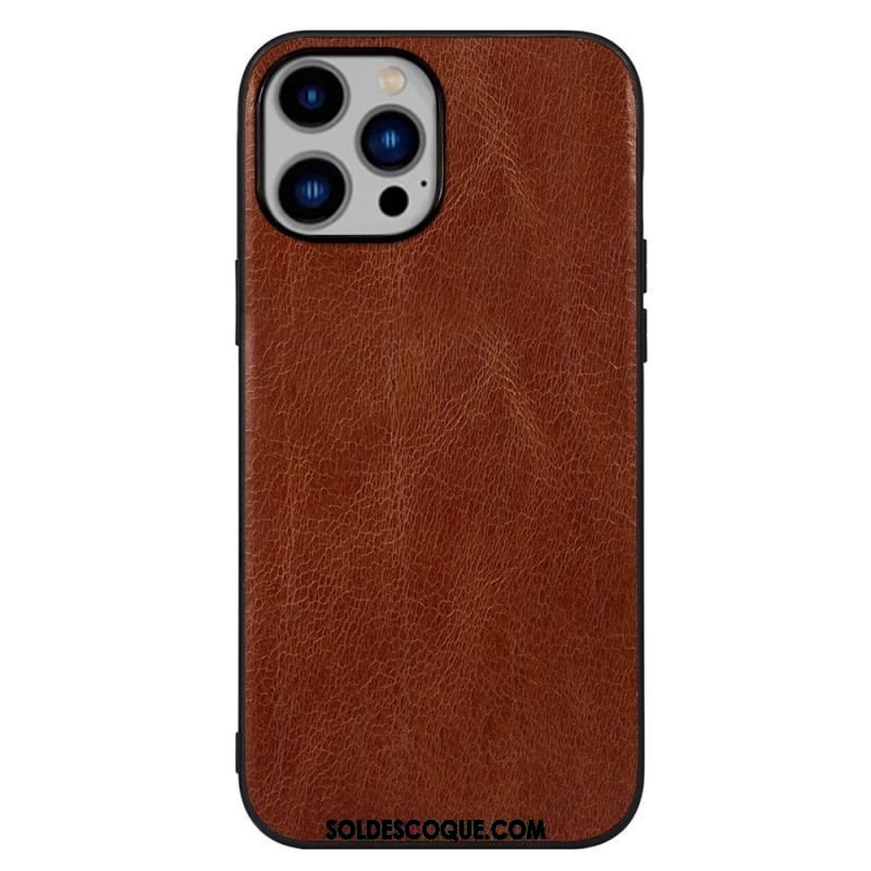 Coque iPhone 14 Plus Cuir Véritable