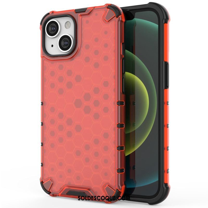 Coque iPhone 14 Plus Style Nid d'Abeille