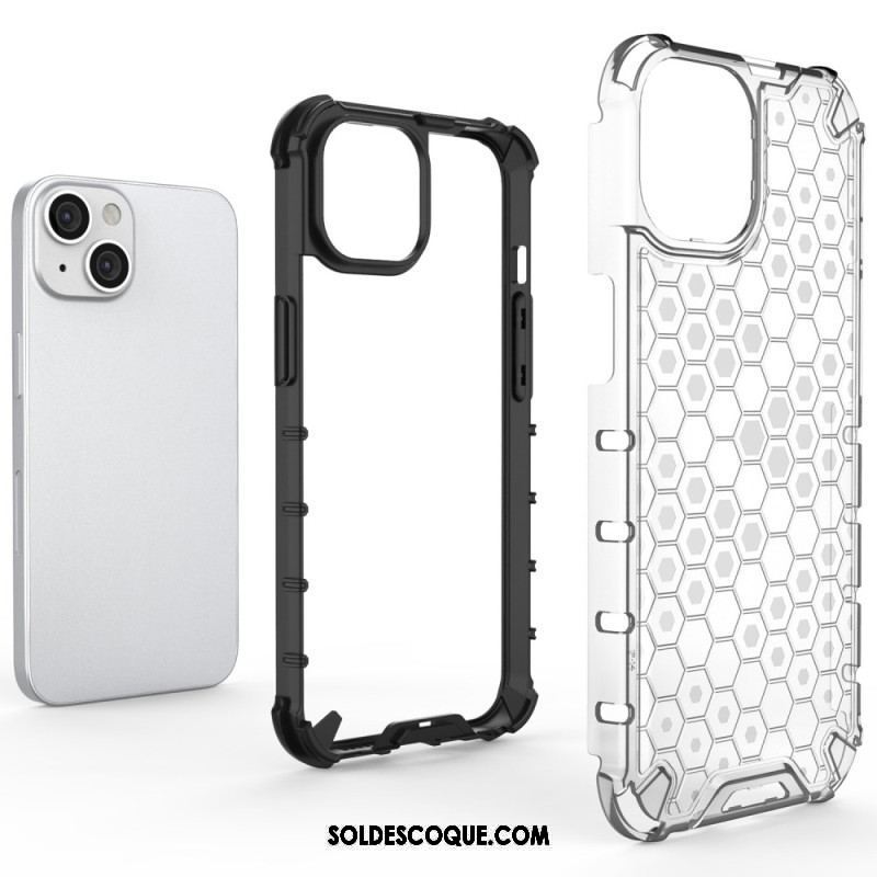 Coque iPhone 14 Plus Style Nid d'Abeille