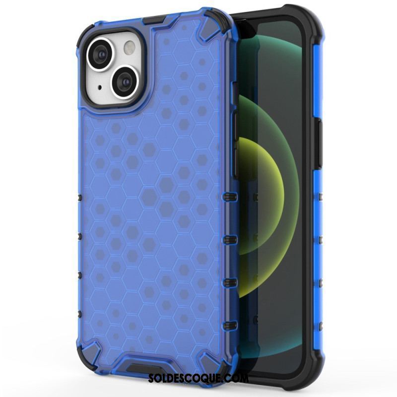 Coque iPhone 14 Plus Style Nid d'Abeille