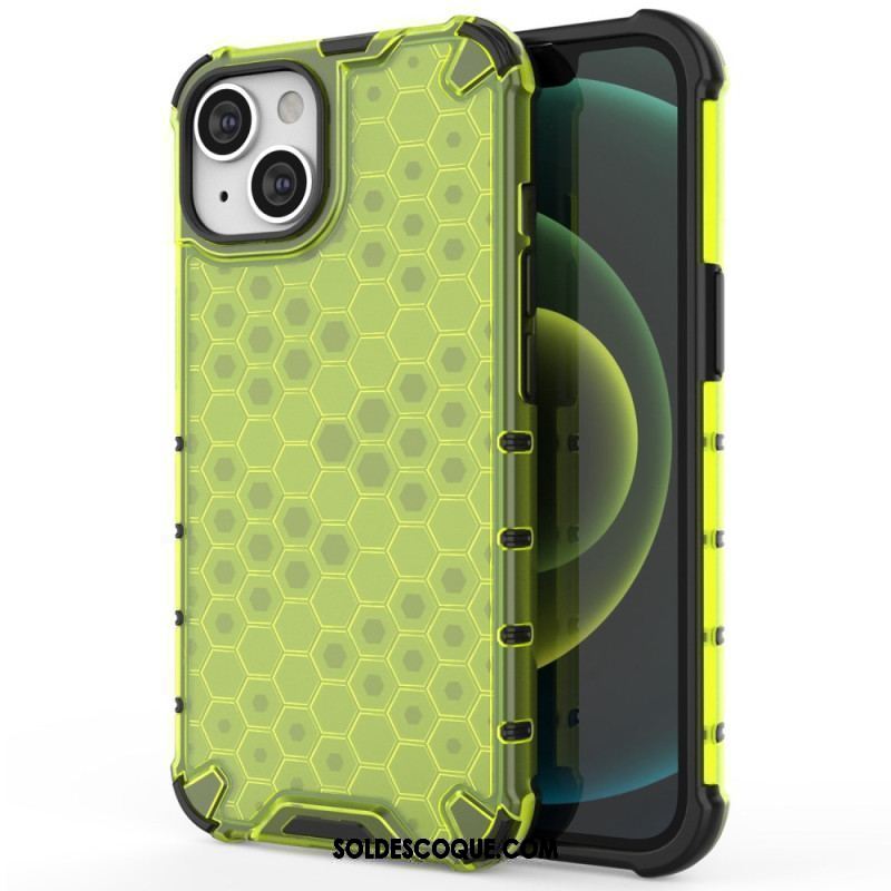 Coque iPhone 14 Plus Style Nid d'Abeille