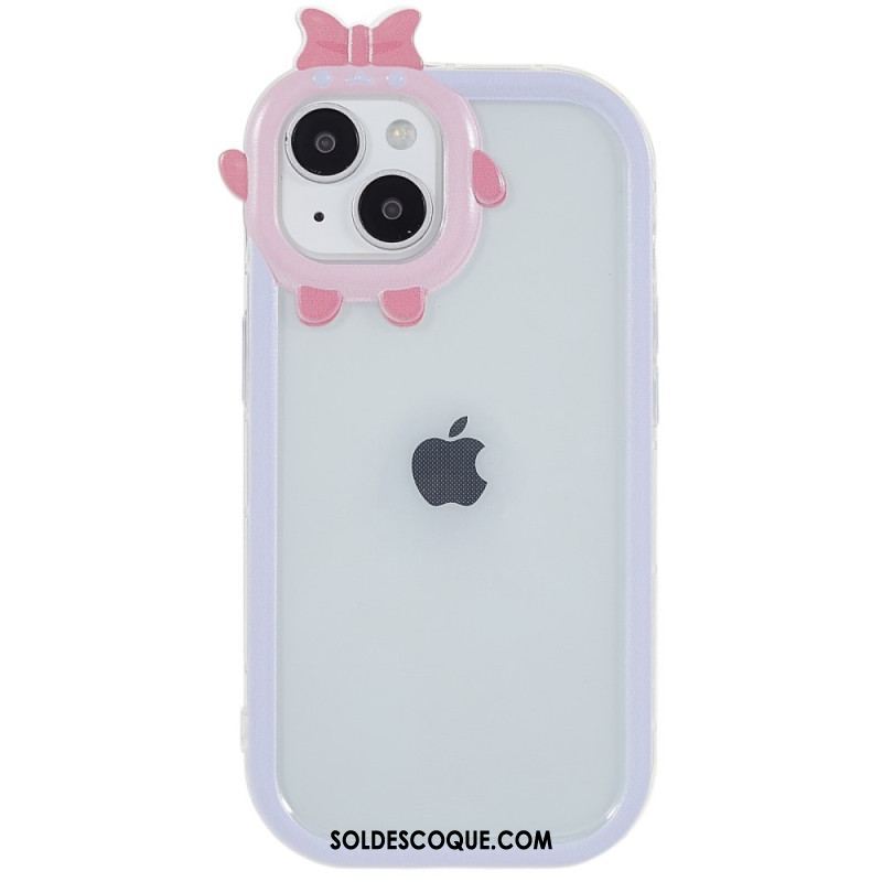 Coque iPhone 14 Plus Transparente et Protection Lentille Amusante