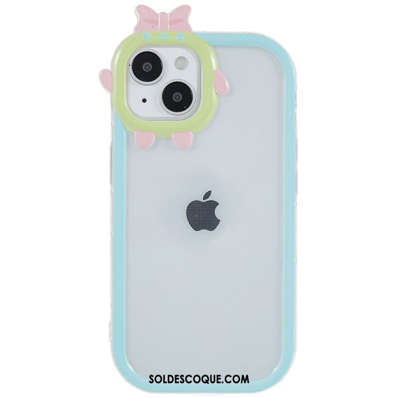 Coque iPhone 14 Plus Transparente et Protection Lentille Amusante