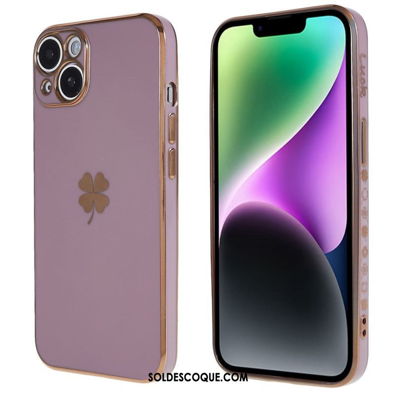 Coque iPhone 14 Plus Trèfle Lucky