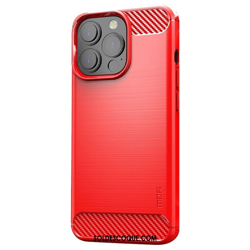 Coque iPhone 14 Pro Fibre Carbone Brossée MOFI