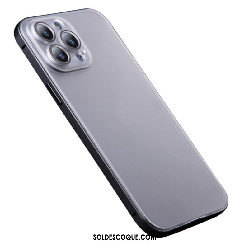 Coque iPhone 14 Pro Givrée Effet Métal