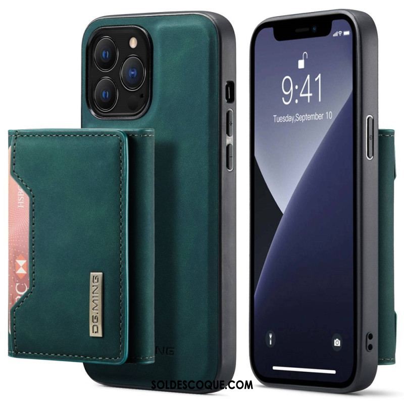 Coque iPhone 14 Pro Max Porte-Cartes Détachable DG.MING