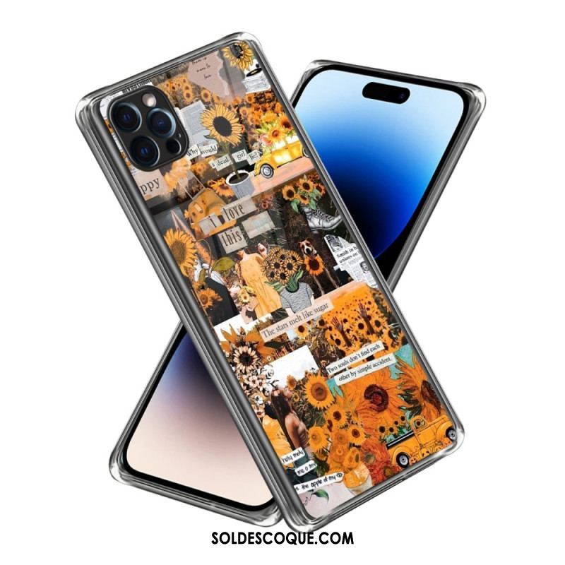 Coque iPhone 14 Pro Max Tournesols Intenses