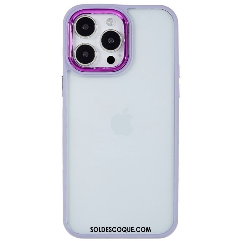 Coque iPhone 14 Pro Max Transparente Rebords Colorés