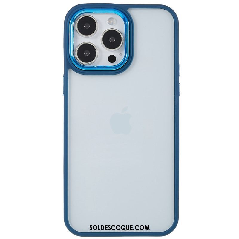 Coque iPhone 14 Pro Max Transparente Rebords Colorés