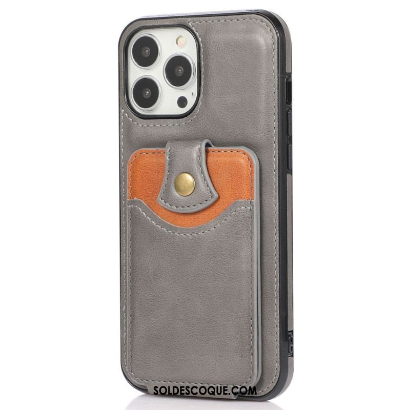 Coque iPhone 14 Pro Porte-Cartes Rabattable