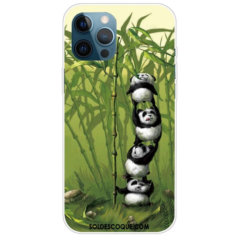 Coque iPhone 14 Pro Tas de Pandas