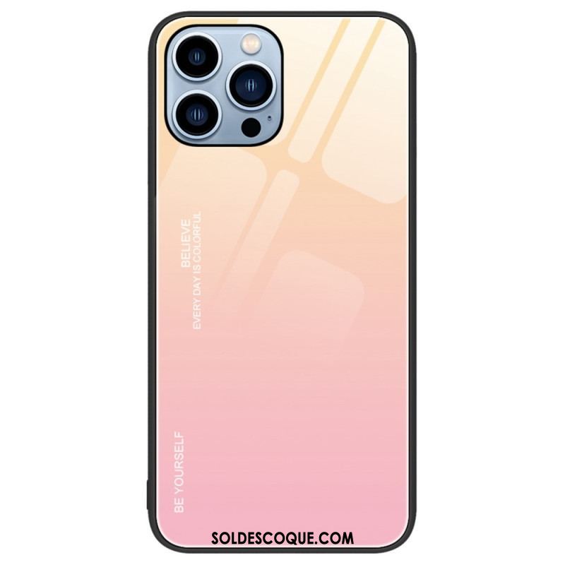 Coque iPhone 14 Pro Verre Trempé Be Yourself