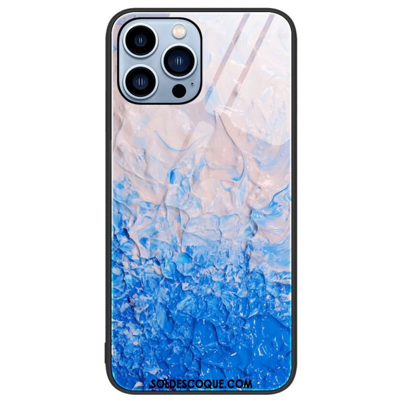 Coque iPhone 14 Pro Verre Trempé Marble Colors