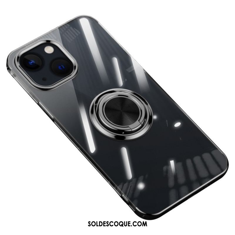 Coque iPhone 14 Transparente Anneau Rotatif