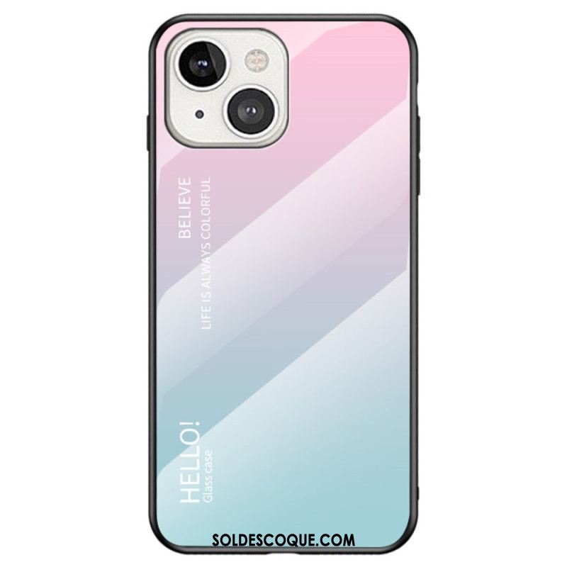 Coque iPhone 14 Verre Trempé Hello