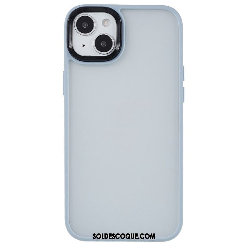 Coque iPhone 15 Plus Dos Acrylique et Rebords Silicone