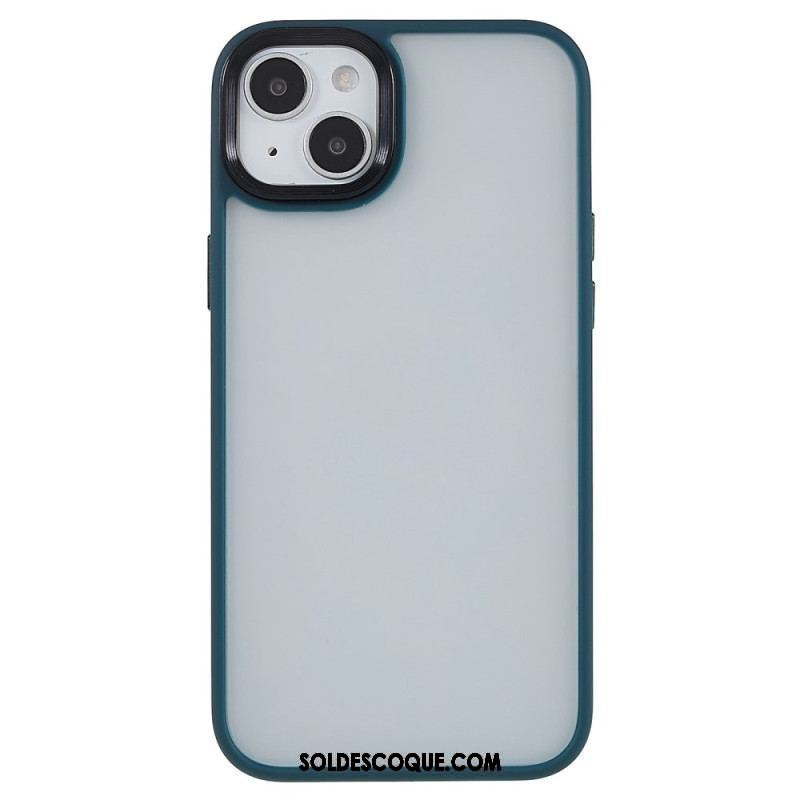 Coque iPhone 15 Plus Dos Acrylique et Rebords Silicone