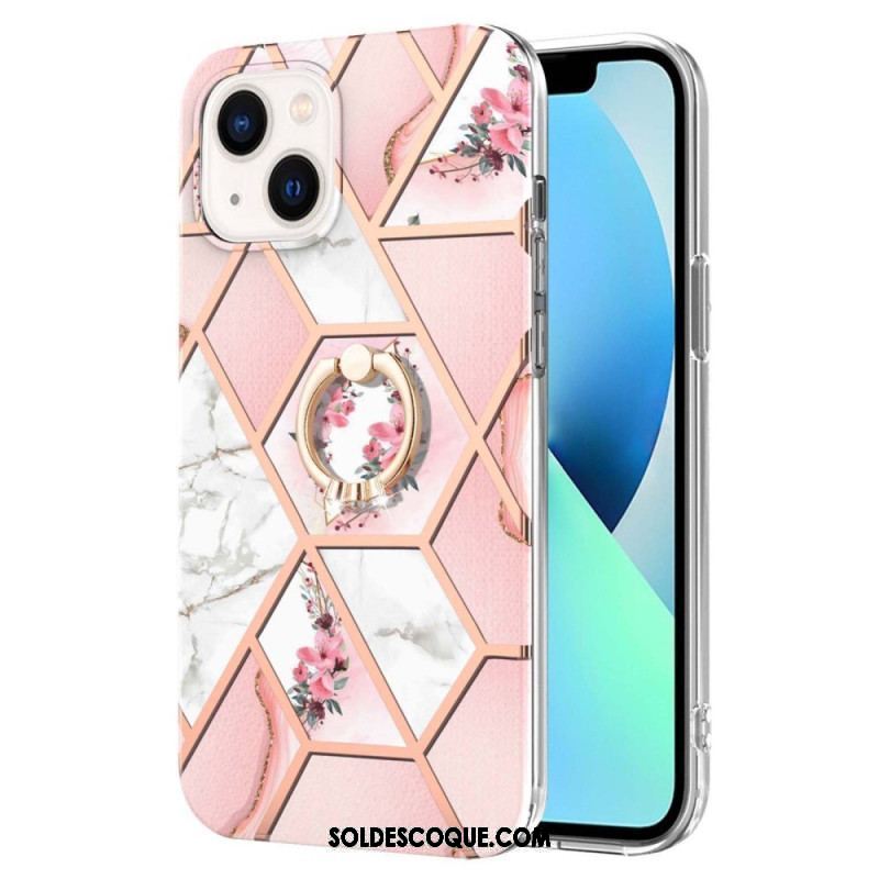 Coque iPhone 15 Plus Fleurs Anneau-Support