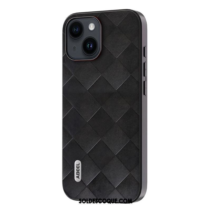 Coque iPhone 15 Plus Style Tissé ABEEL