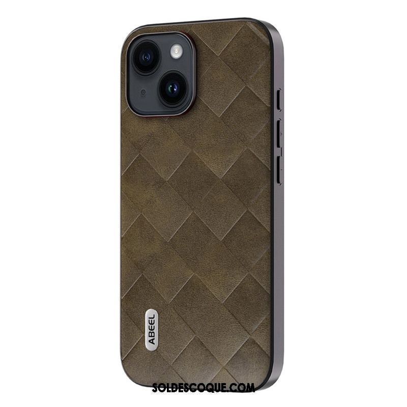 Coque iPhone 15 Plus Style Tissé ABEEL