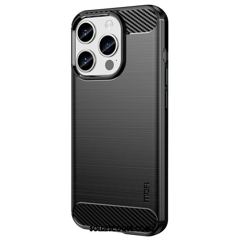 Coque iPhone 15 Pro Fibre Carbone Brossée MOFI