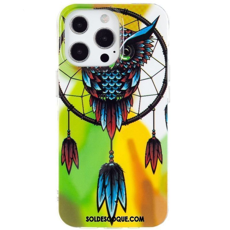 Coque iPhone 15 Pro Max Fluorescente Attrape Rêves