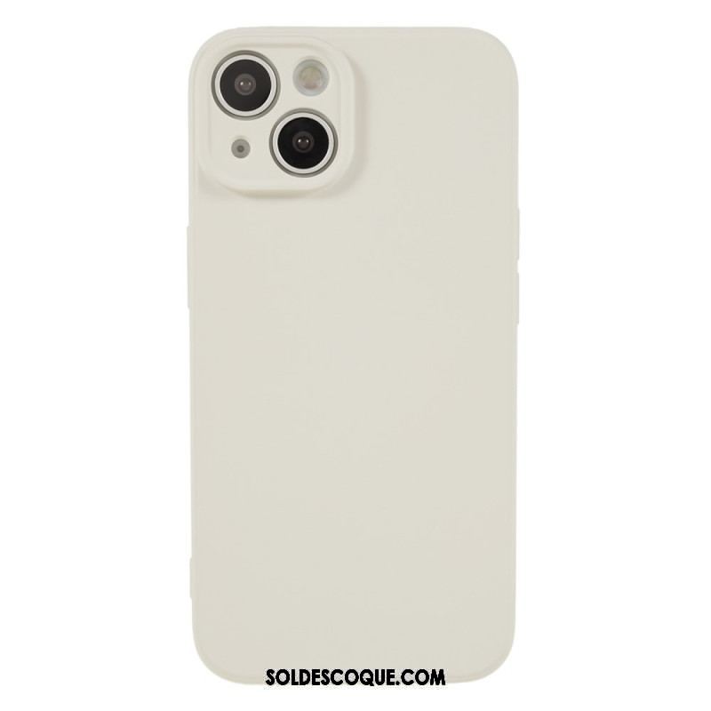 Coque iPhone 15 Silicone et Microfibre