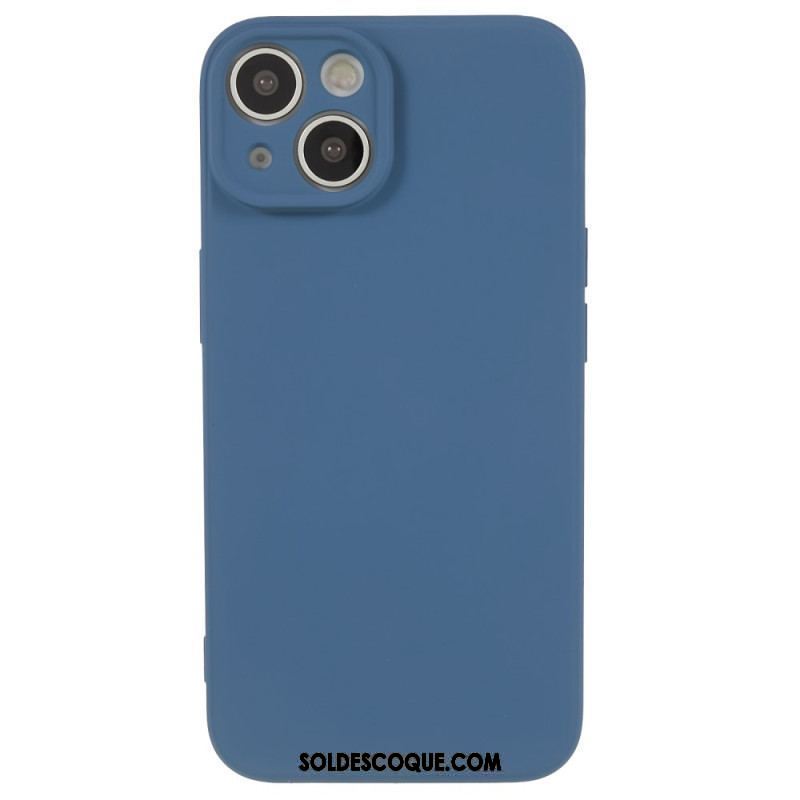 Coque iPhone 15 Silicone et Microfibre